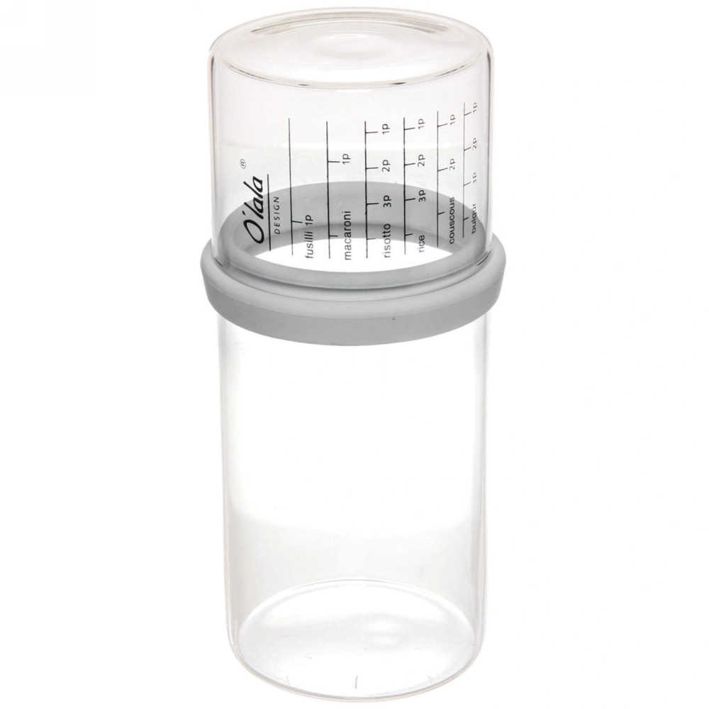 Банка для продуктов стеклянная 850мл «O'lala» с мерный стаканом