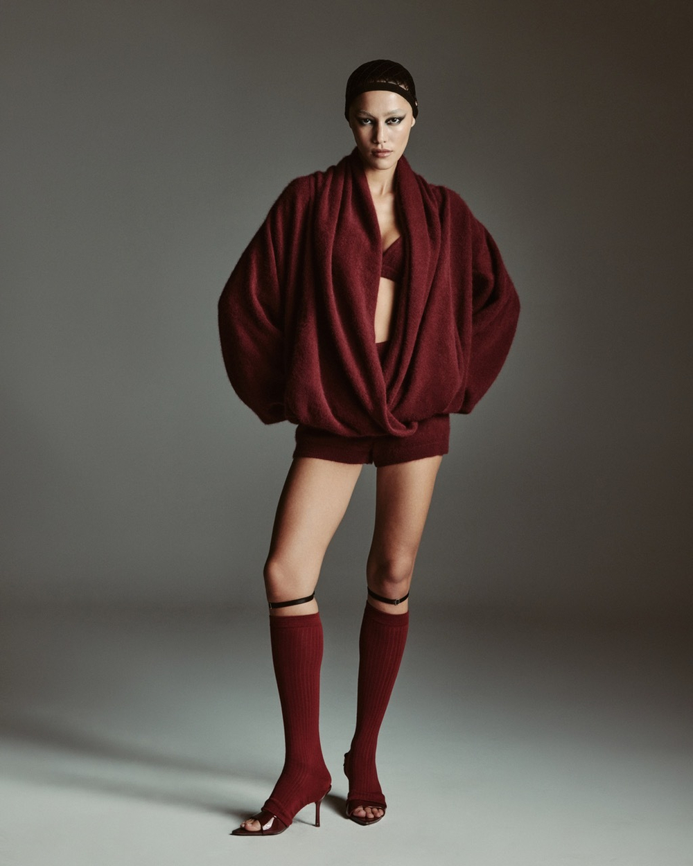 Джемпер Лиса М, Бордовый