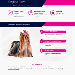 Сухой корм Eukanuba Dog Yorkshire Terrier для взрослых собак породы йоркширский терьер от года