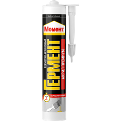Герметик Момент Гермент 1358680 Гермент Премиум акриловый морозостойкий белый 420 гр. | Момент