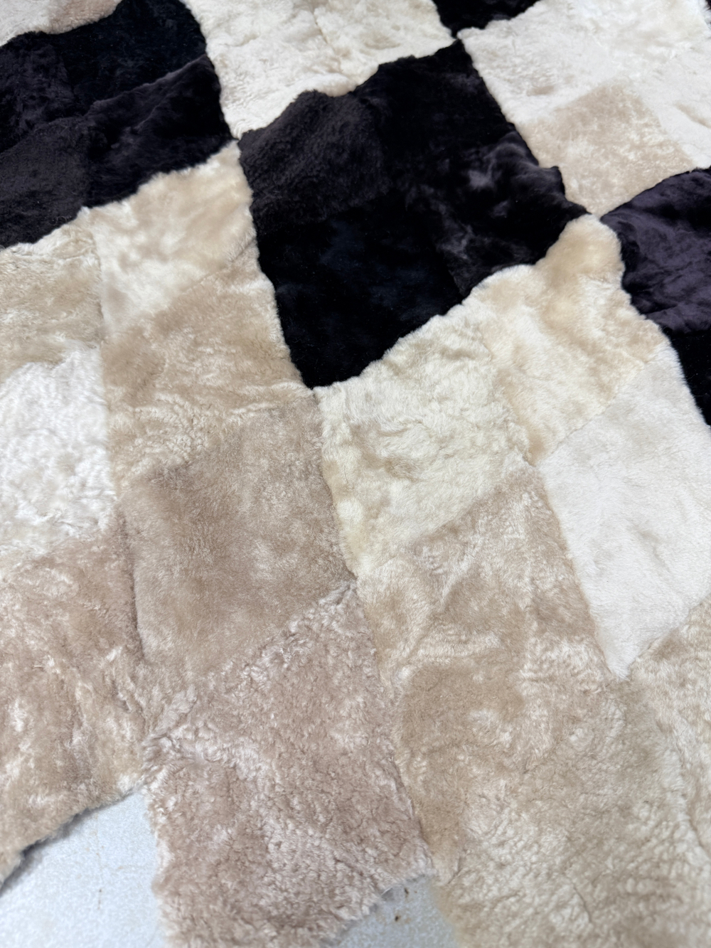 Меховой Коврик прикроватный накидка на кресло из овчины