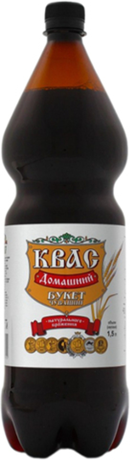 Квас Букет Чувашии Домашний / Buket Chuvashii Domashnij Kvas 1.5л - пэт