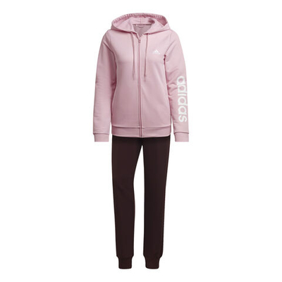 Женские теннисные Костюмы adidas Linear French Terry Tracksuit Women - Pink, Black
