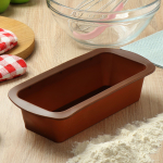 Форма для выпечки силикон, 13.5х27х6 см, прямоуг, шок, Daniks, Savory, Y4-4961