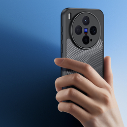 Чехол с мягкими черными рамками для Vivo X300, серия Aimo Series Case от Dux Ducis