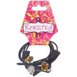 Резинки для волос 2шт «Эланта», бусинки, микс 2 цвета, d-5см (Кокетка)