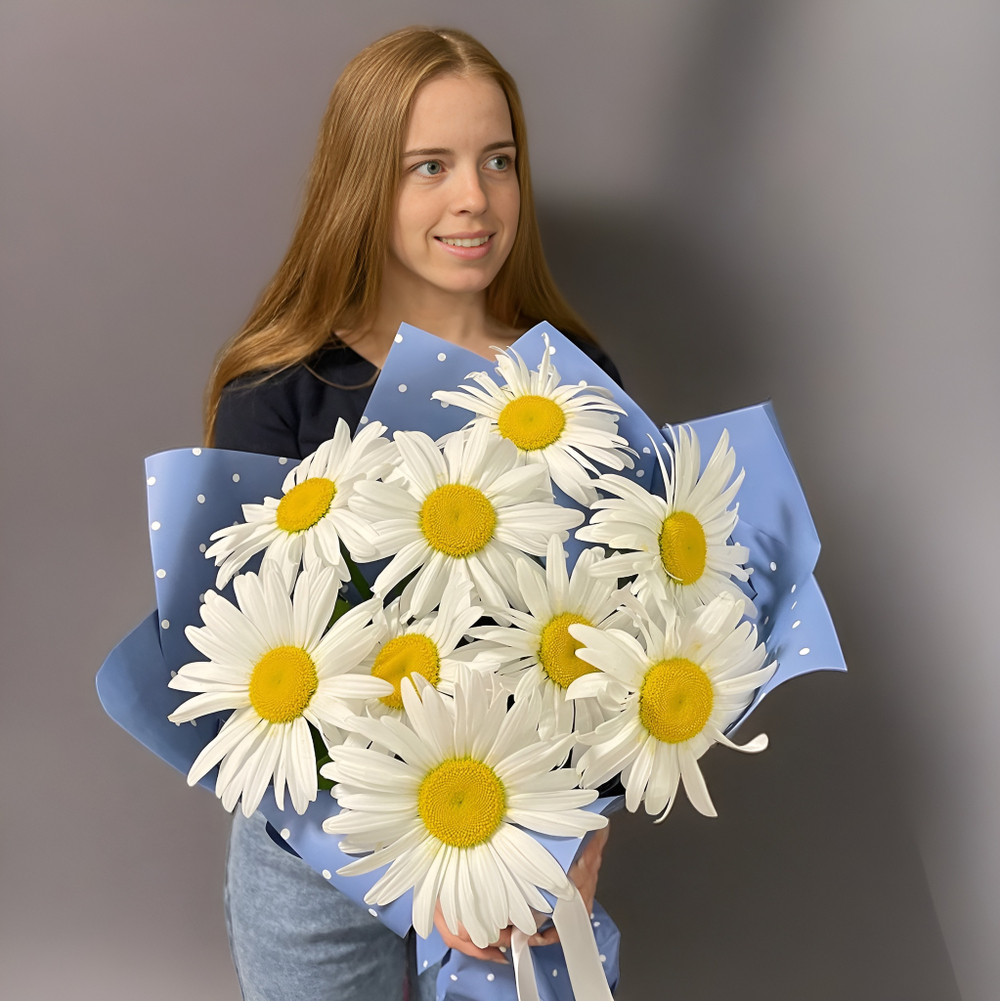 Букет ромашек «Солнечные зайчики»