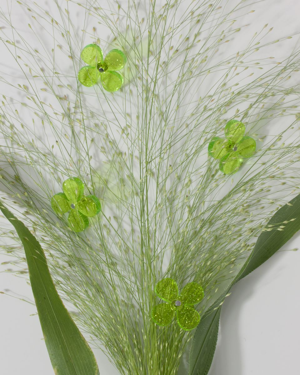 Cерьги Sparkle Flowers Green