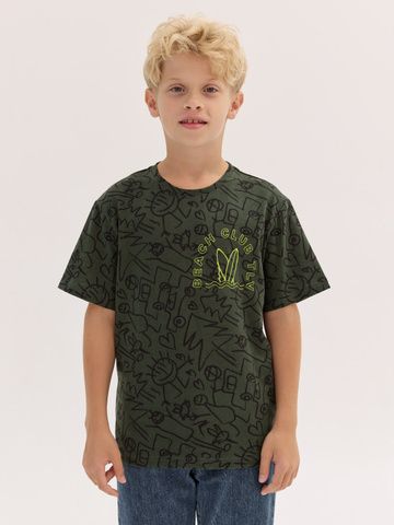 220012C-36 Футболка для мальчика, Хаки