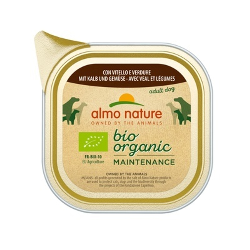 Almo Nature Паштет для Собак Био-меню с Телятиной и овощами (Daily Menu Bio - Pate Veal&Vegetables) 0,1 кг
