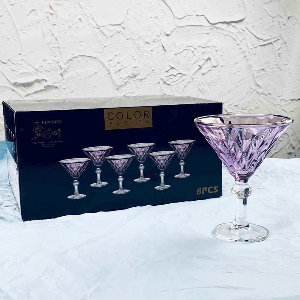 Lenardi 589-099 Набор из 6 креманок 200мл в под.уп.(х8)Стекло