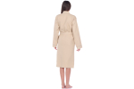 Халат вафельный Home One с кантом бежевый 46