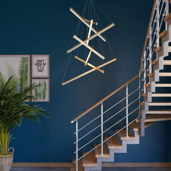 3860/96L L-VISION ODL19 325 золото Подвесной светильник LED 96W 5190Лм 3000К 220V COMETA