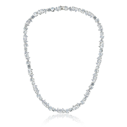 Колье теннисное Larme white