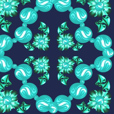 Дзен узор бусы