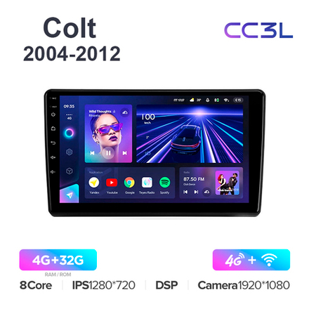 Teyes CC3L 9"для Mitsubishi Colt, Colt Plus 2004-2012