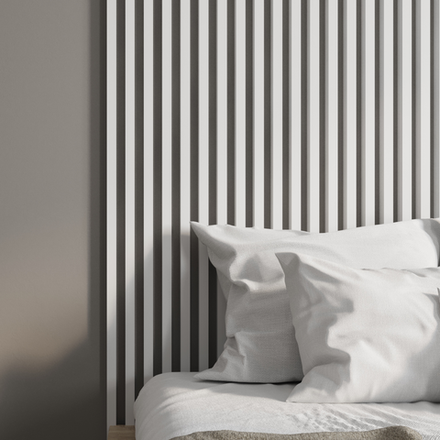 Интерьерная рейка МДФ STELLA Ривьера Standart Белый 40*30*2700 мм