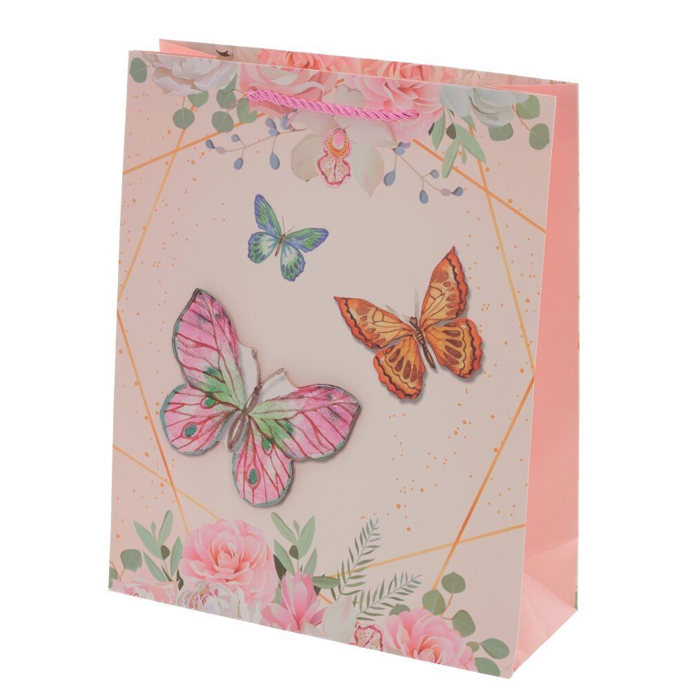 GAEM Пакет подарочный (бумага 210г/м2, блок микс 12шт), L26 W10 H32 см, 4в.