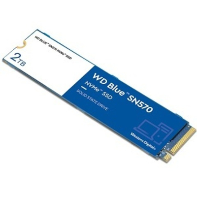 Жесткий диск SSD M.2 2Tb Western Digital BLUE SN570, 3500/3500MBs, TLC 3D NAND, 2280, PCI-E3.0x4 (WDS200T3B0C)