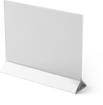 Подставка для постера А4 горизонтальная/съемное основание/298*70*245 мм.