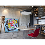 Светильник LED ЭРА Geometria SPO-122-B-40K-066 Hexagon 66Вт 4000К 5300Лм IP40 800*800*80 черный подвесной