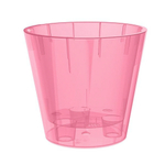 Горшок для орхидей D160мм, 1,6л с дренажной вставкой (розовый транспарент)