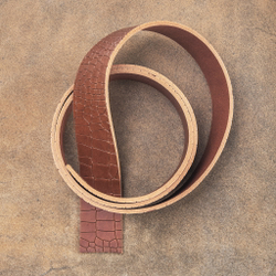 Ременная заготовка Crocco Cognac (3,5+ мм), цв. Коричневый