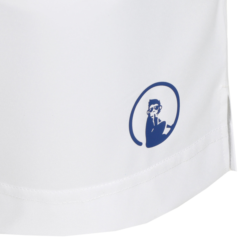 Мужские теннисные шорты Quiet Please Retro Stripe Block Smash Shorts Men - White