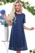 Синее кружевное платье DStrend (Акция)