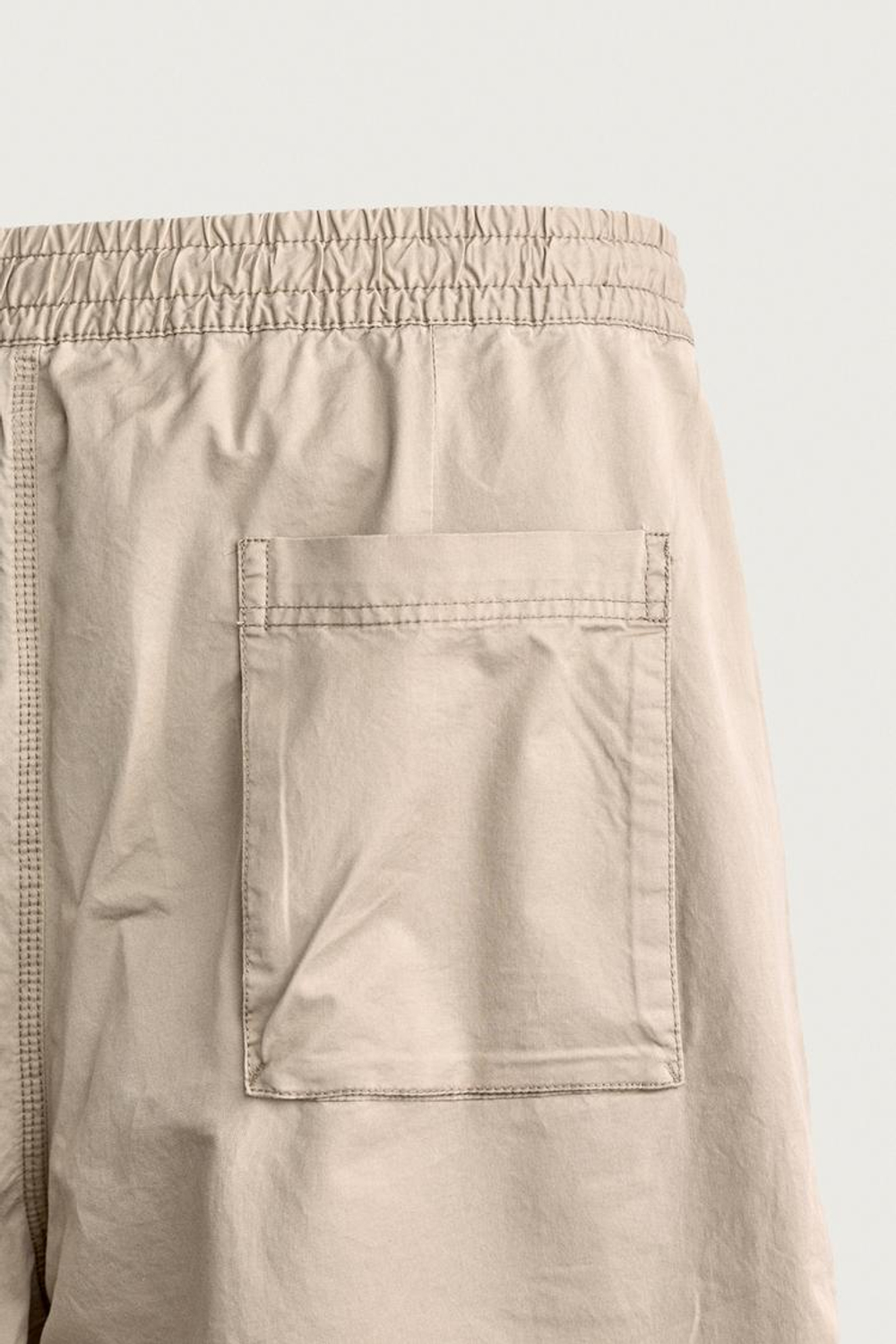 ZARA БРЮКИ КАРГО СВОБОДНОГО КРОЯ, БЕЖЕВЫЙ