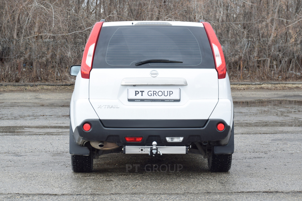 Фаркоп PT GROUP /съемный квадрат/ с нержавеющей накладкой для NISSAN X-Trail 2007-2013(паспорт и сертификат в комплекте)(без электрики) арт.NXT-07-991124.00