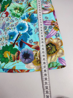 Юбка яркая с цветочным принтом 42 размер