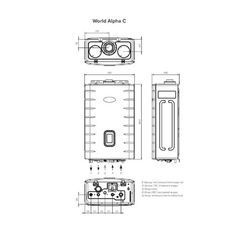 Котел газовый Kiturami World Alpha C-24 кВт 37849