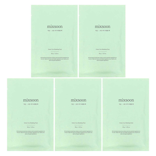 Mixsoon, Green Cica Modeling Pack, 5 упаковок по 30 г (1,05 унции)