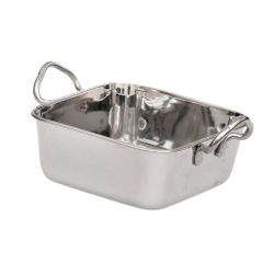 Сковорода для подачи 14*14 см квадратная нерж. 2 ручки P.L. Proff Cuisine