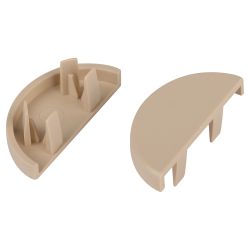 Заглушка ЭРА EC-KK-30-13-B для полукруглого кабель-канала бежевая 30х13мм 2шт/комплект