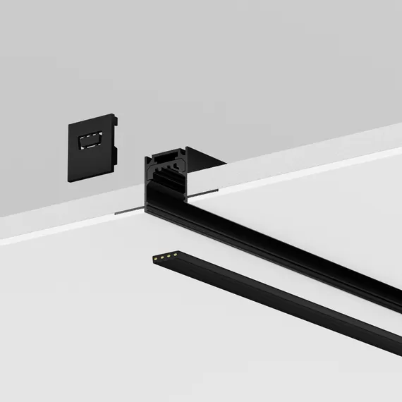 Профиль 3м Exility IP встраиваемый черный Outdoor o-tr002bf-p-b3m
