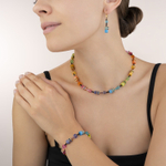 Колье Coeur de Lion Multicolour Rainbow Gold 2838/10-1573