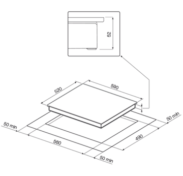 Электрическая варочная панель GRAUDE EK 60.2 WF