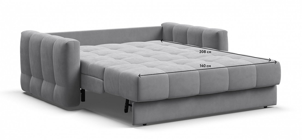 Диван BOSS Sleep велюр Monolit сталь