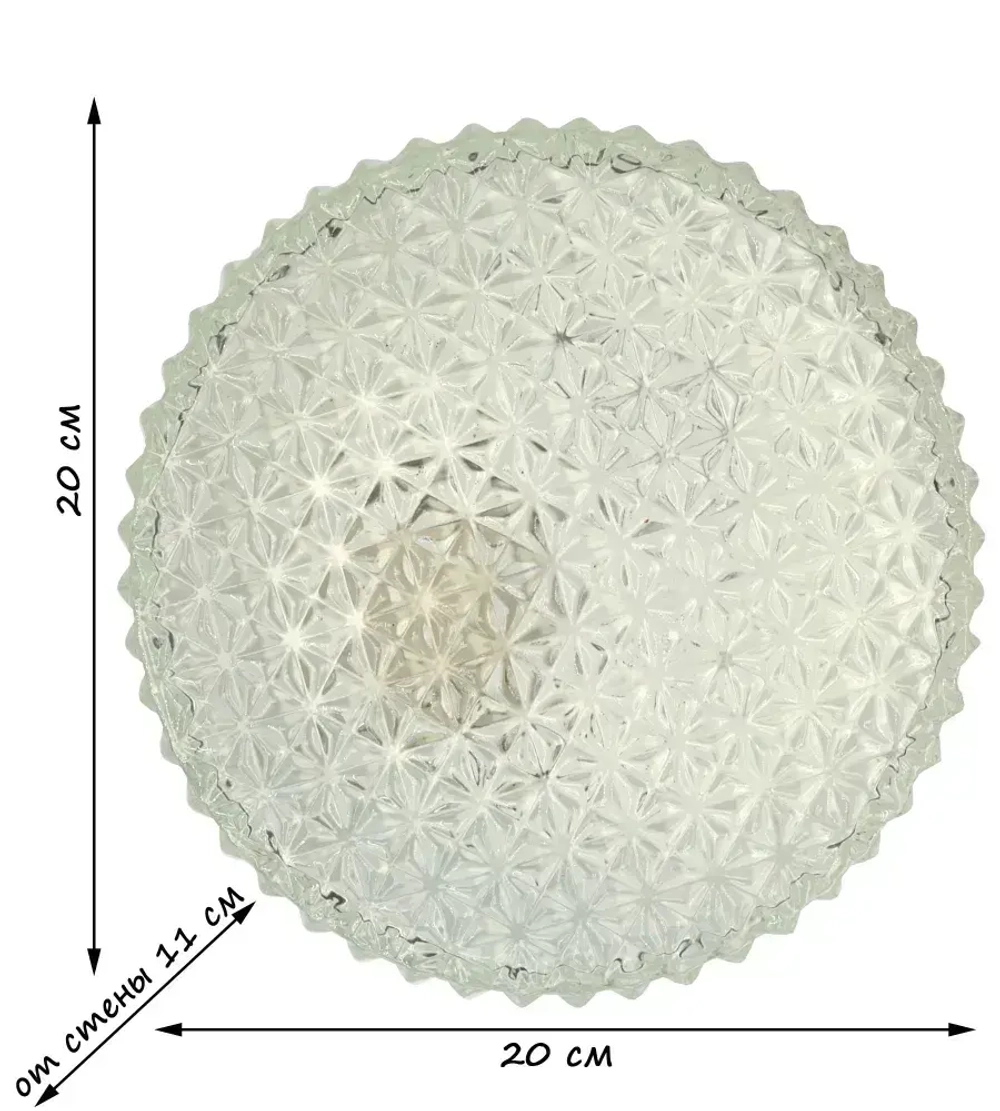 Декор ПК Настенно-потолочный светильник, E27, 60 Вт
