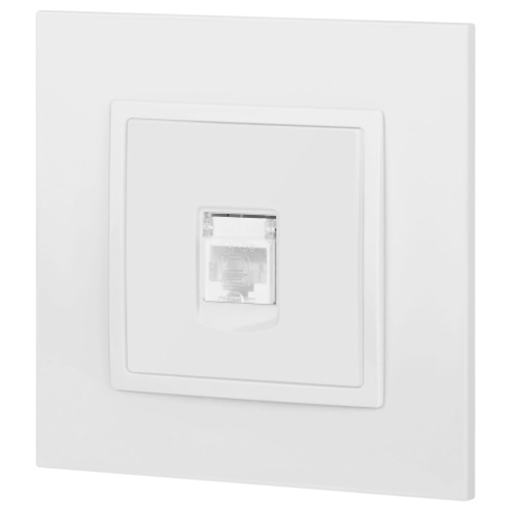 Розетка ЭРА Elegance 14-3107-01 информационная RJ45 IP20 белый | Эра Elegance