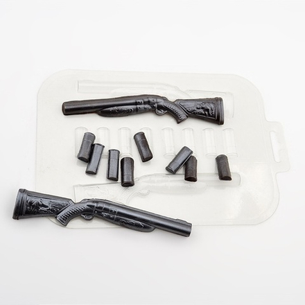 Пластиковая форма для шоколада "Ружьё"