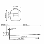 Смеситель для ванны WasserKRAFT Naab SET2863 хром