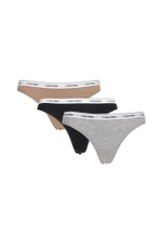 Стринги 3 пары Calvin Klein Underwear - серый(000QD5209E)