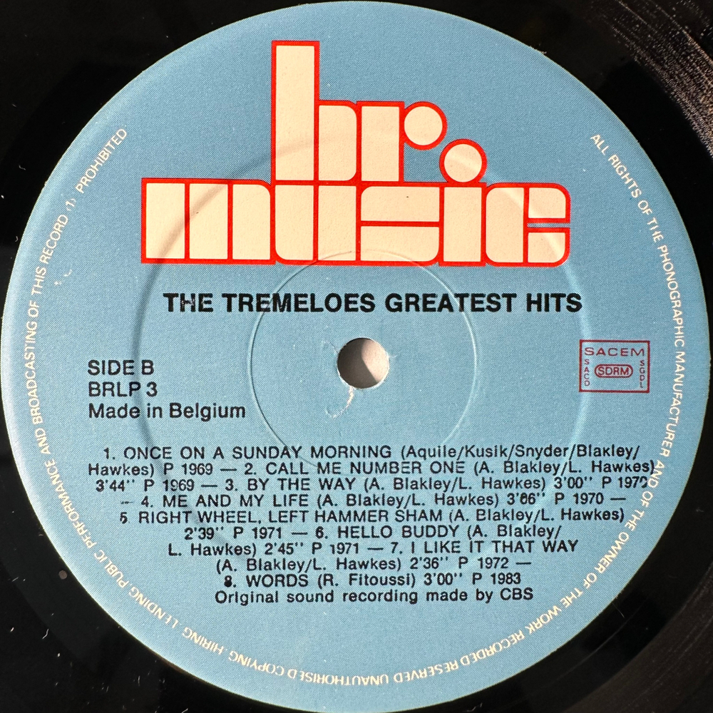The Tremeloes ‎– 16 Greatest Hits (Бельгия 1983г.)