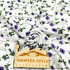 Муслин двухслойный принт №26 | ш.135 см | 120 г/м² | хлопок-100%