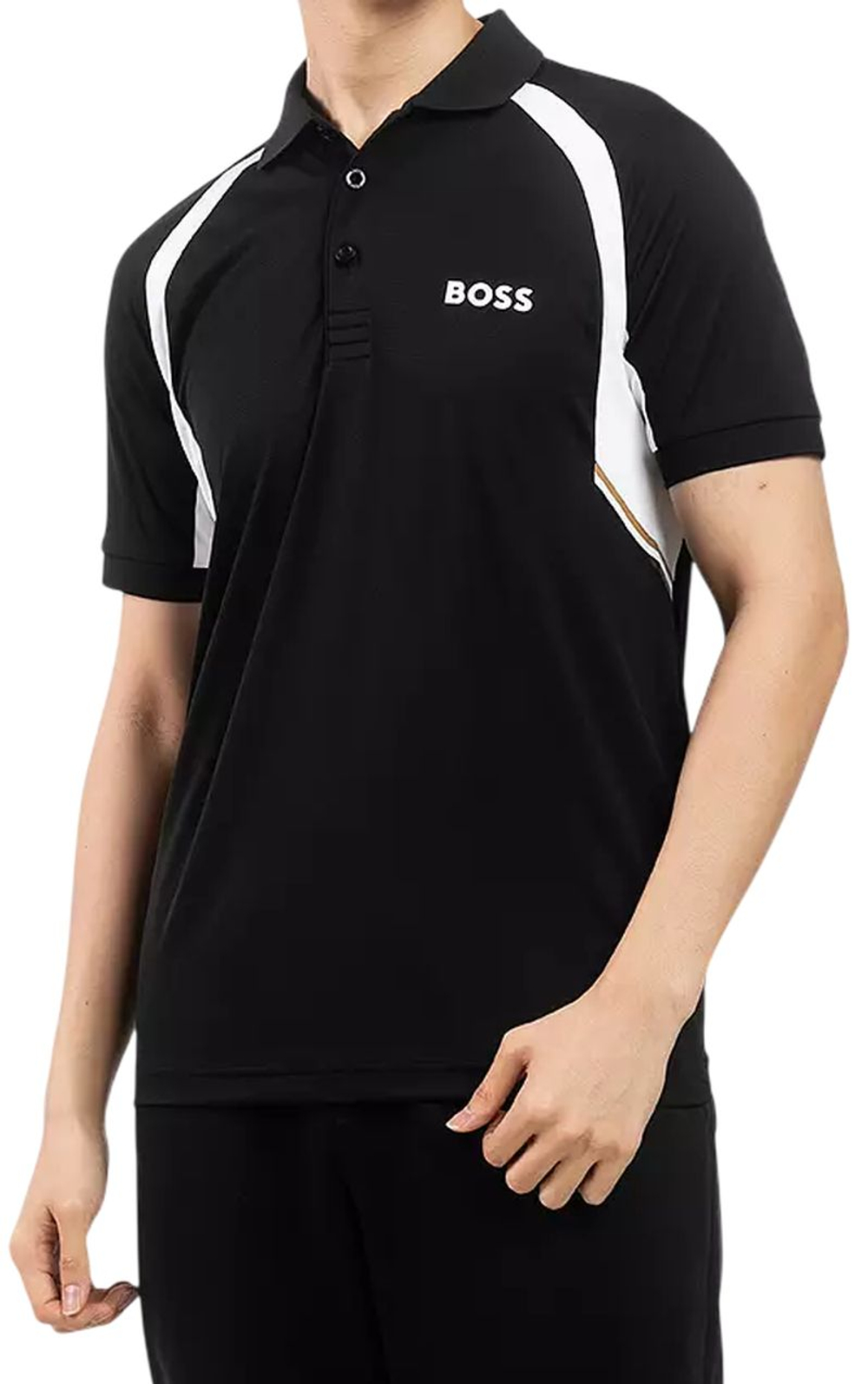 Теннисное поло BOSS TOC Spin - black