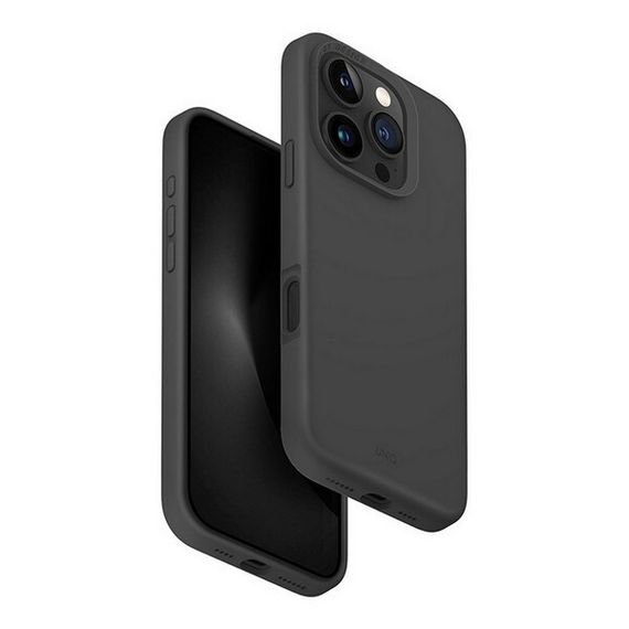 Чехол Uniq Lino MagSafe для iPhone 16 Pro серый (IP6.3P(2024)-LINOHMGRY)