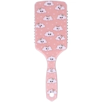 Расческа массажная прямоугольная форма «КОЛЛЕКЦИЯ ИМАНИ - НЕЖНОСТЬ ОБЛАКОВ», микс 4 дизайна, 24*7,5см (PVC упаковка)